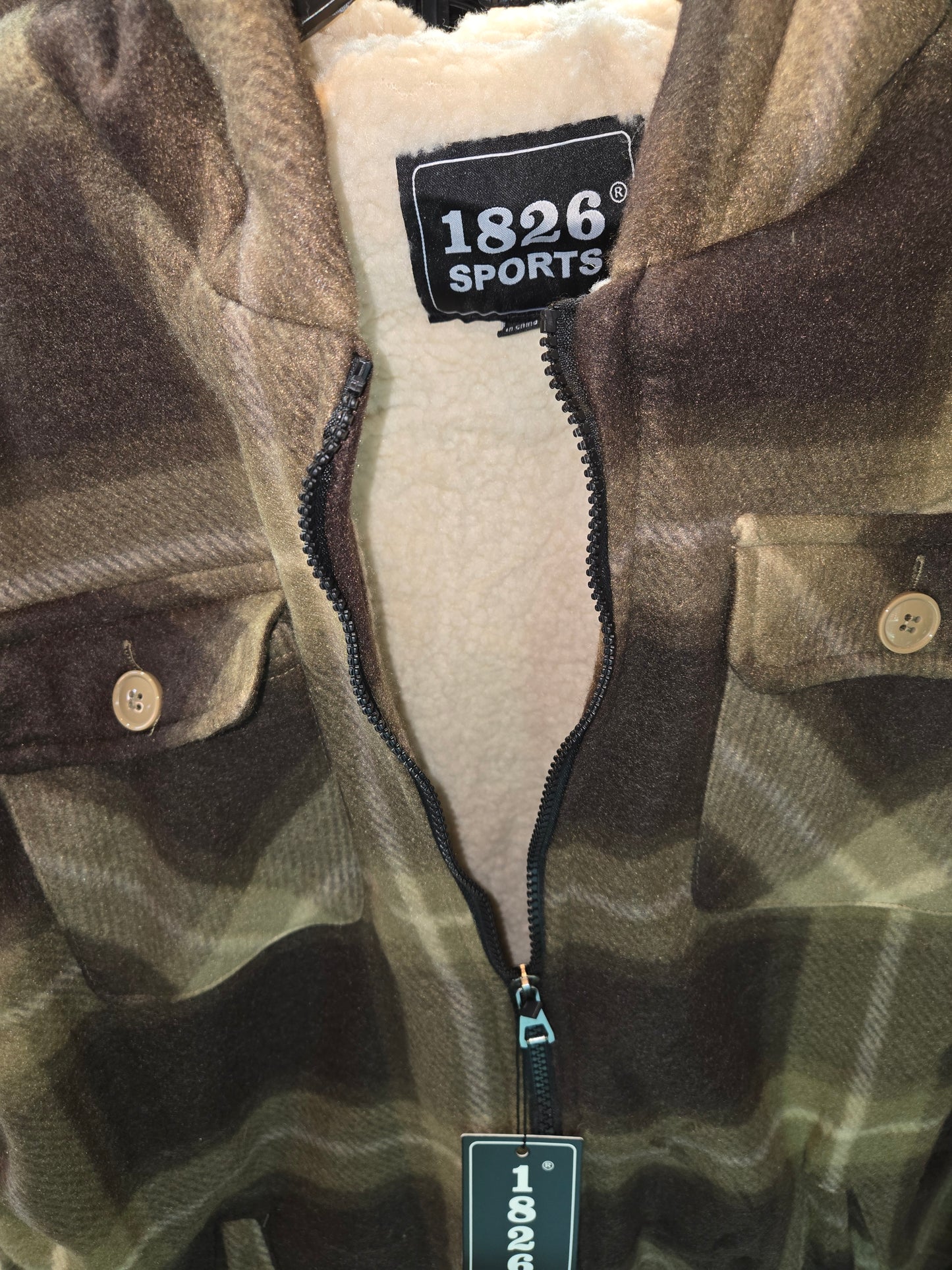 Flannel Zip-Up Hoodie