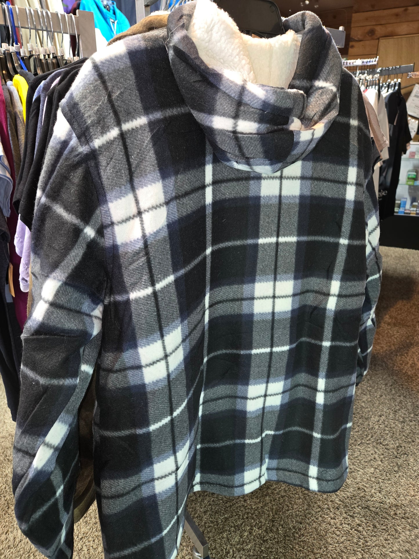 Flannel Zip-Up Hoodie
