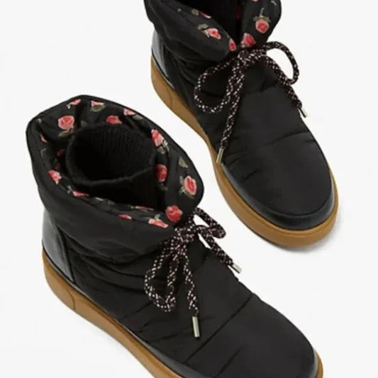Black Cocoon Snow Boots