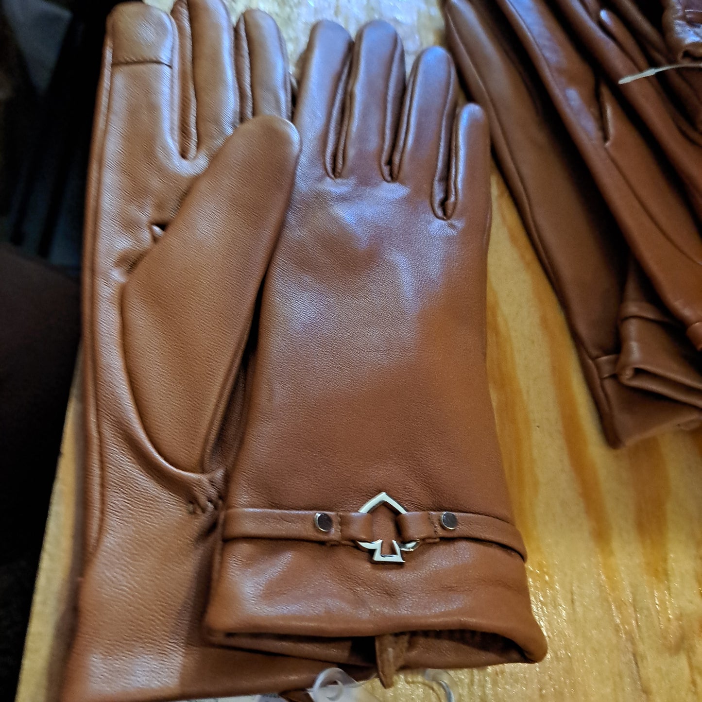 Kate Spade Brown Leather Gloves
