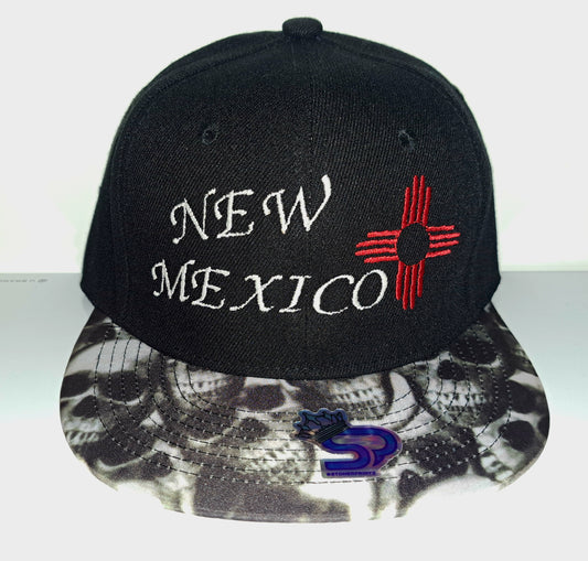 New Mexico Zia Skull Hat