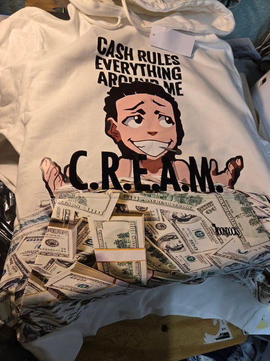 White C.R.E.A.M. Hoodie