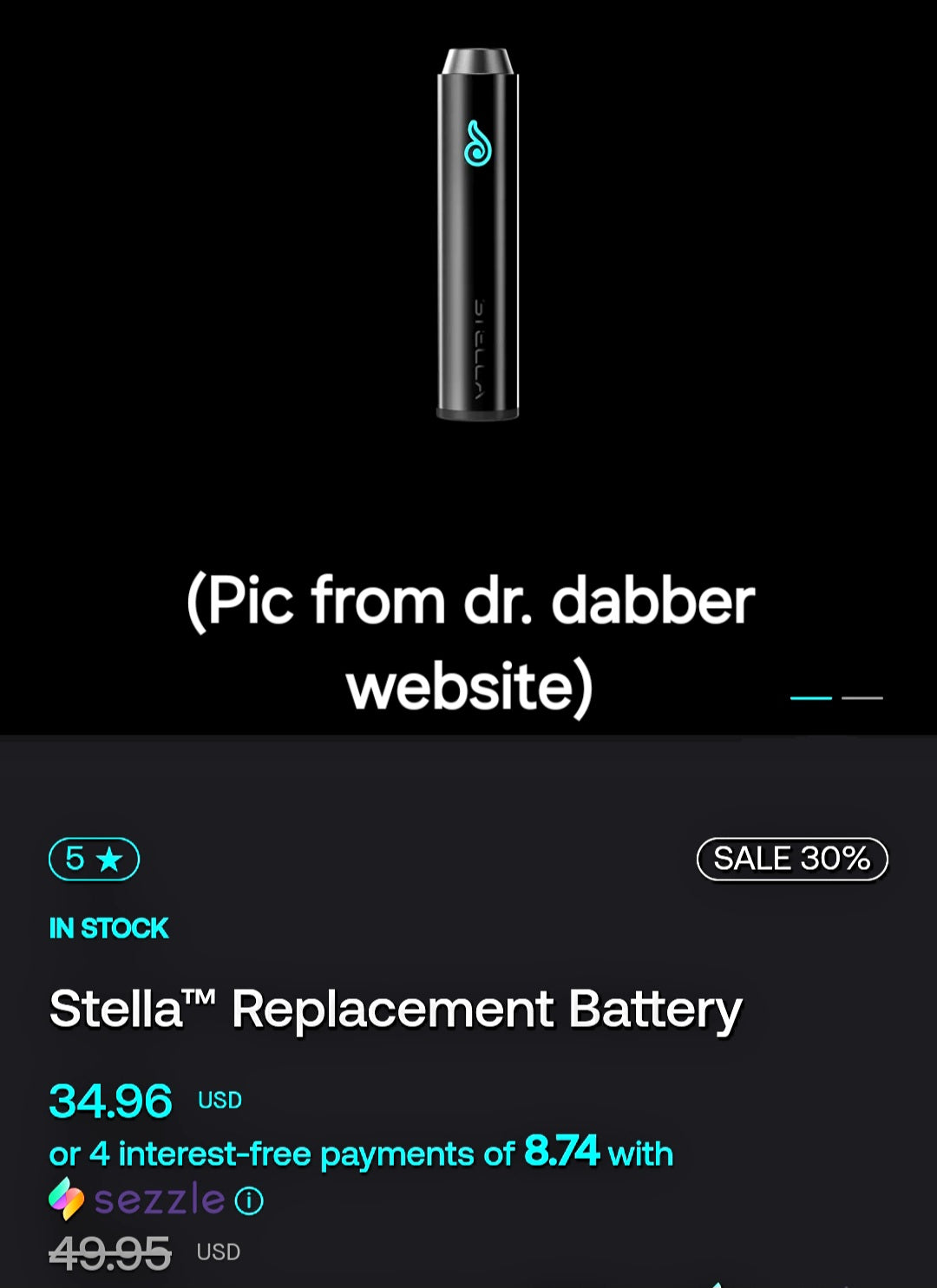 Dr. Dabber Stella Battery