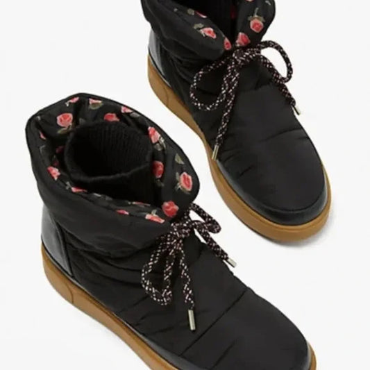 Kate Spade Black Cocoon Snow Boots