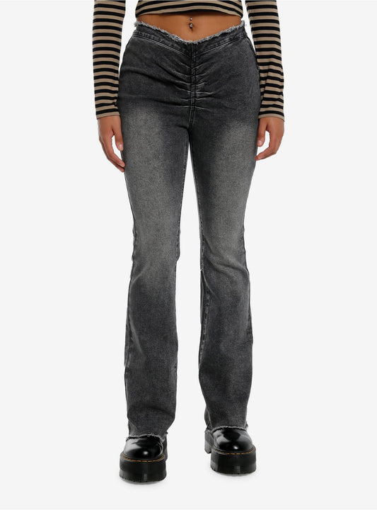 V-Cut Ruched Pants